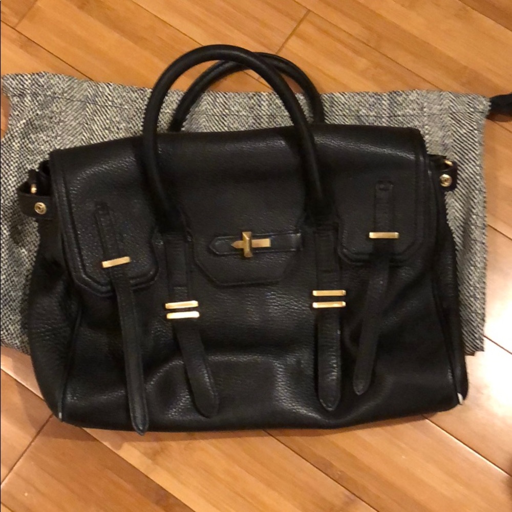 Rebecca Minkoff - full leather & gold tote bag